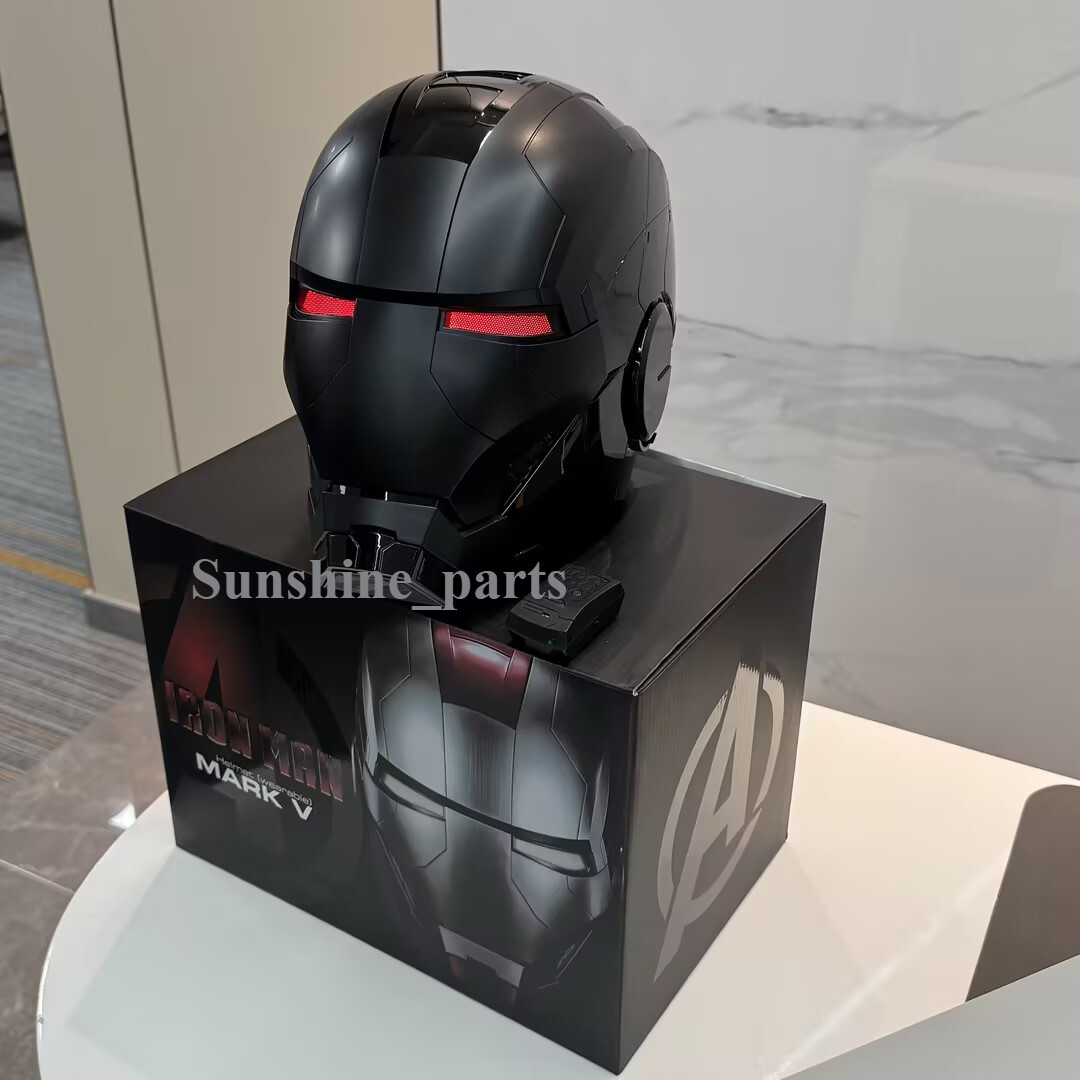 2025 Autoking Iron Man Black MK5 Helmet Electronic Wearable Voice-control Mask