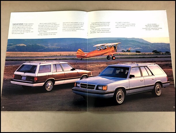 1986 Dodge Aries K 18-page Original Car Sales Brochure Catalog