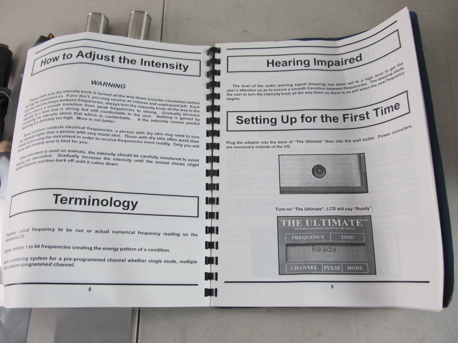 The Ultimate Bio-Active Frequency Instrument Advanced Rife w/ Probes, Manual