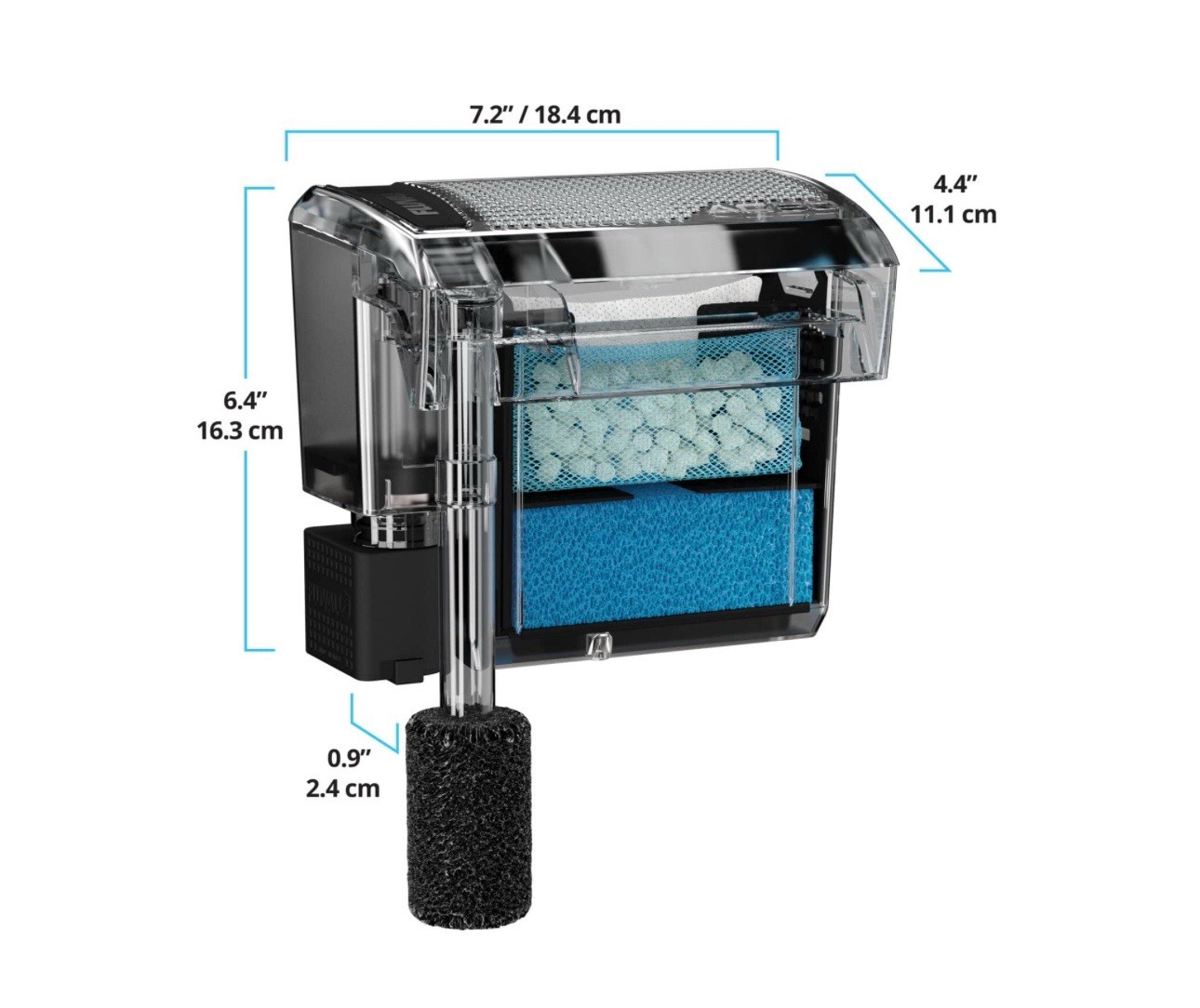 Fluval AquaClear AC50 Power Filter 20-50 US Gal #19610