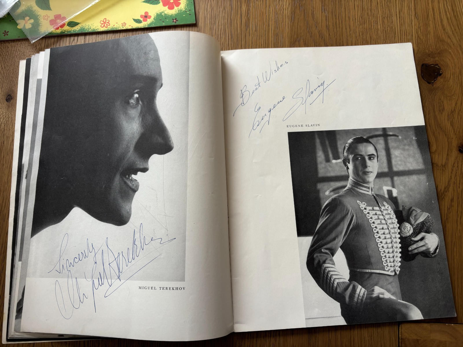 1956 program W/30 AUTOGRAPHS BALLET RUSSE DE MONTE CARLO NOVAK/CHOUTEAU/HOWARD