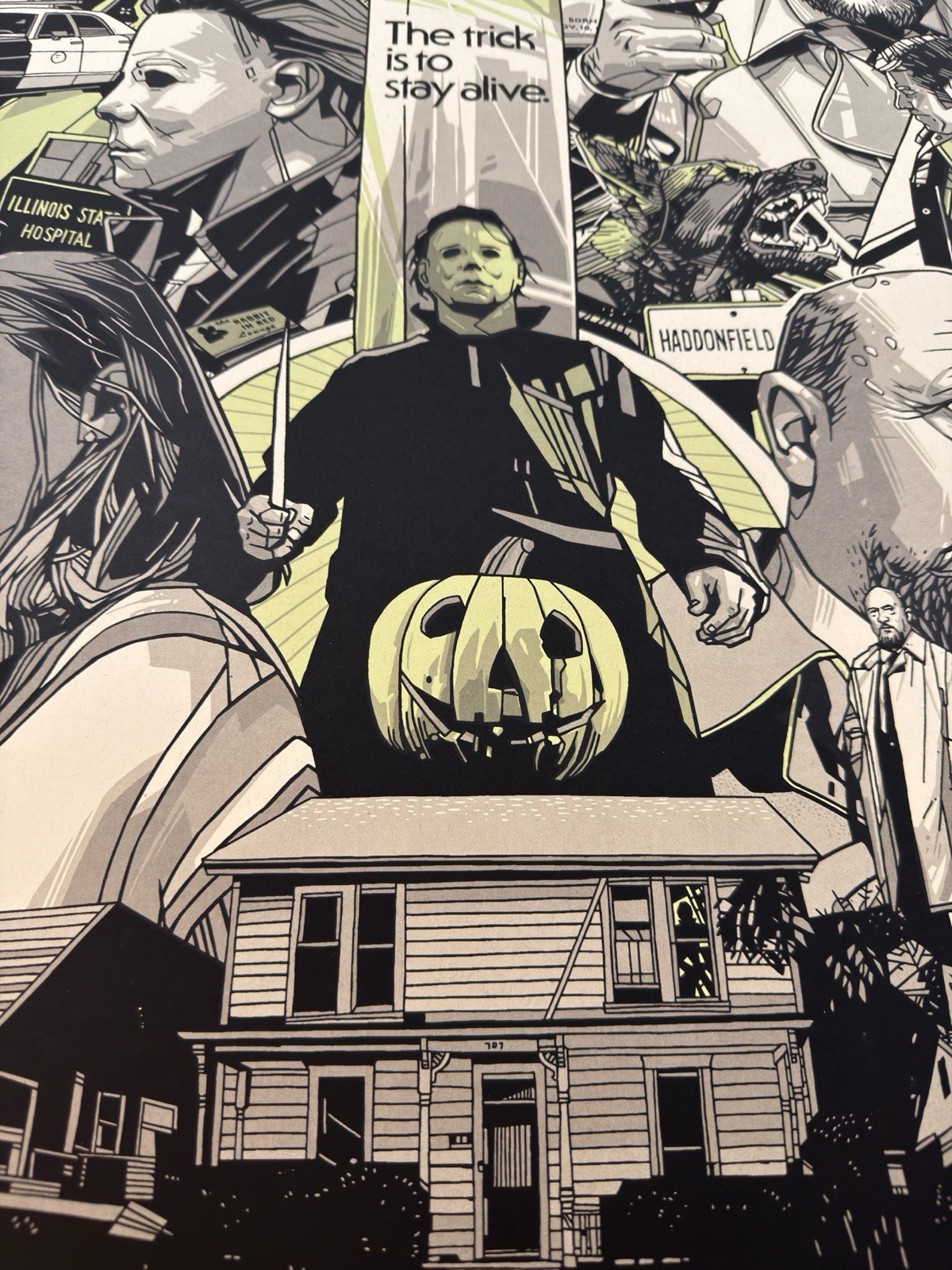 Tyler Stout Halloween Variant Movie Poster Print Glow In The Dark Mondo Artist