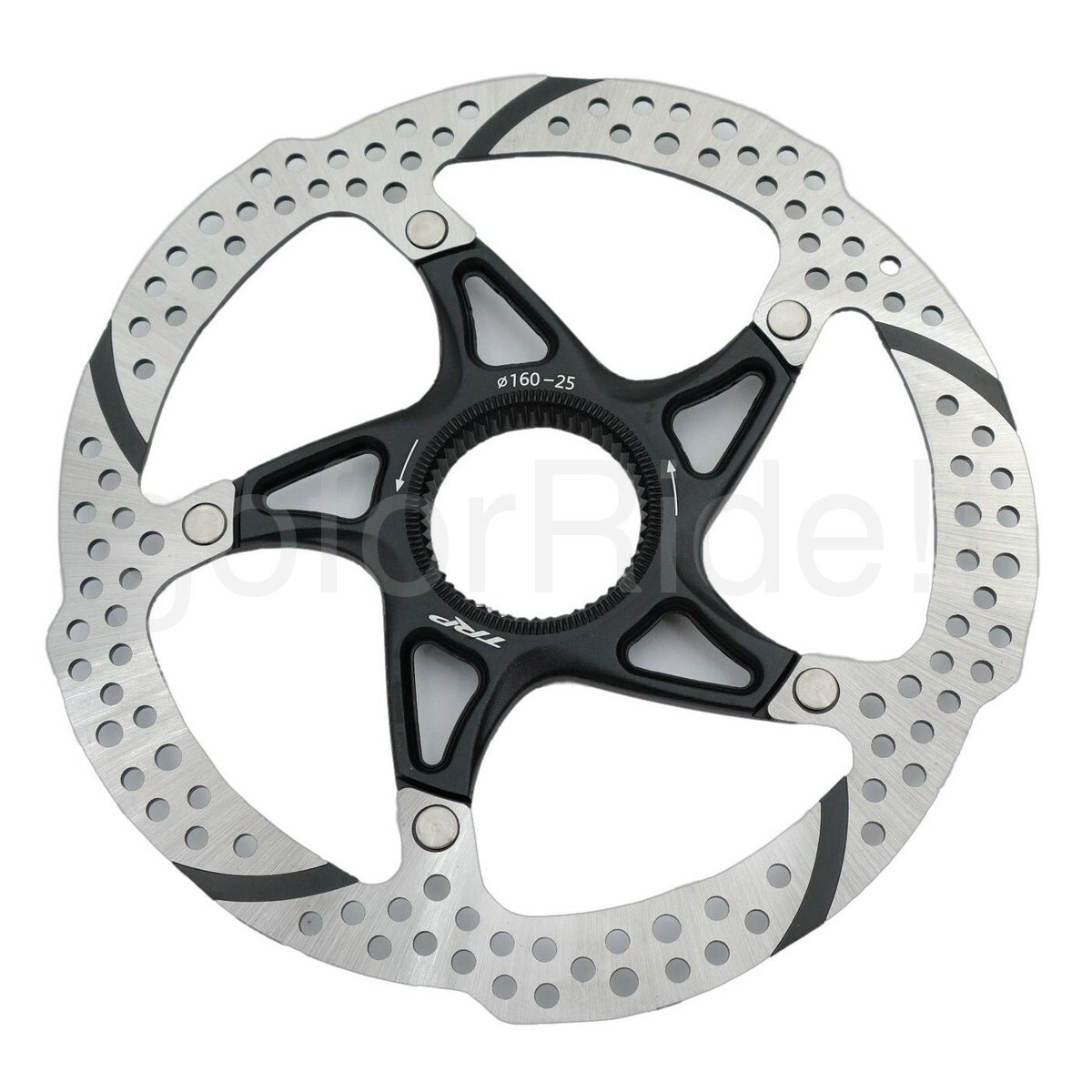 2x TRP 25 Disc Brake Rotor - 160mm Center Lock Silver/Black