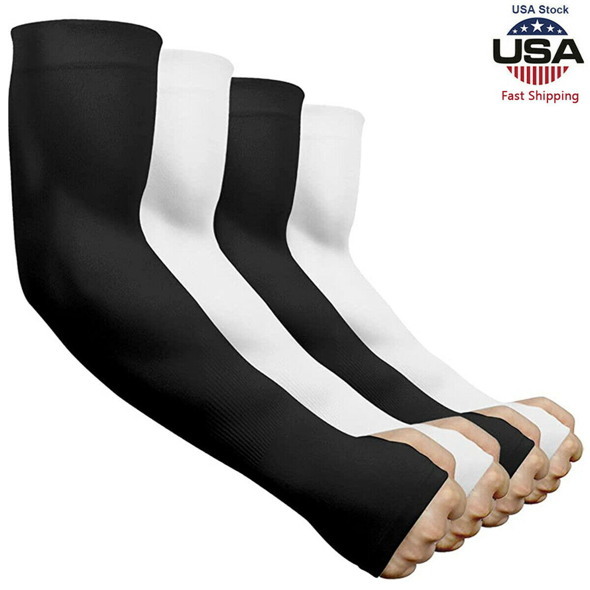 UV Sun Protection Arm Sleeves for Men and Women UPF 50 Sport Cooling Arm Sleeve