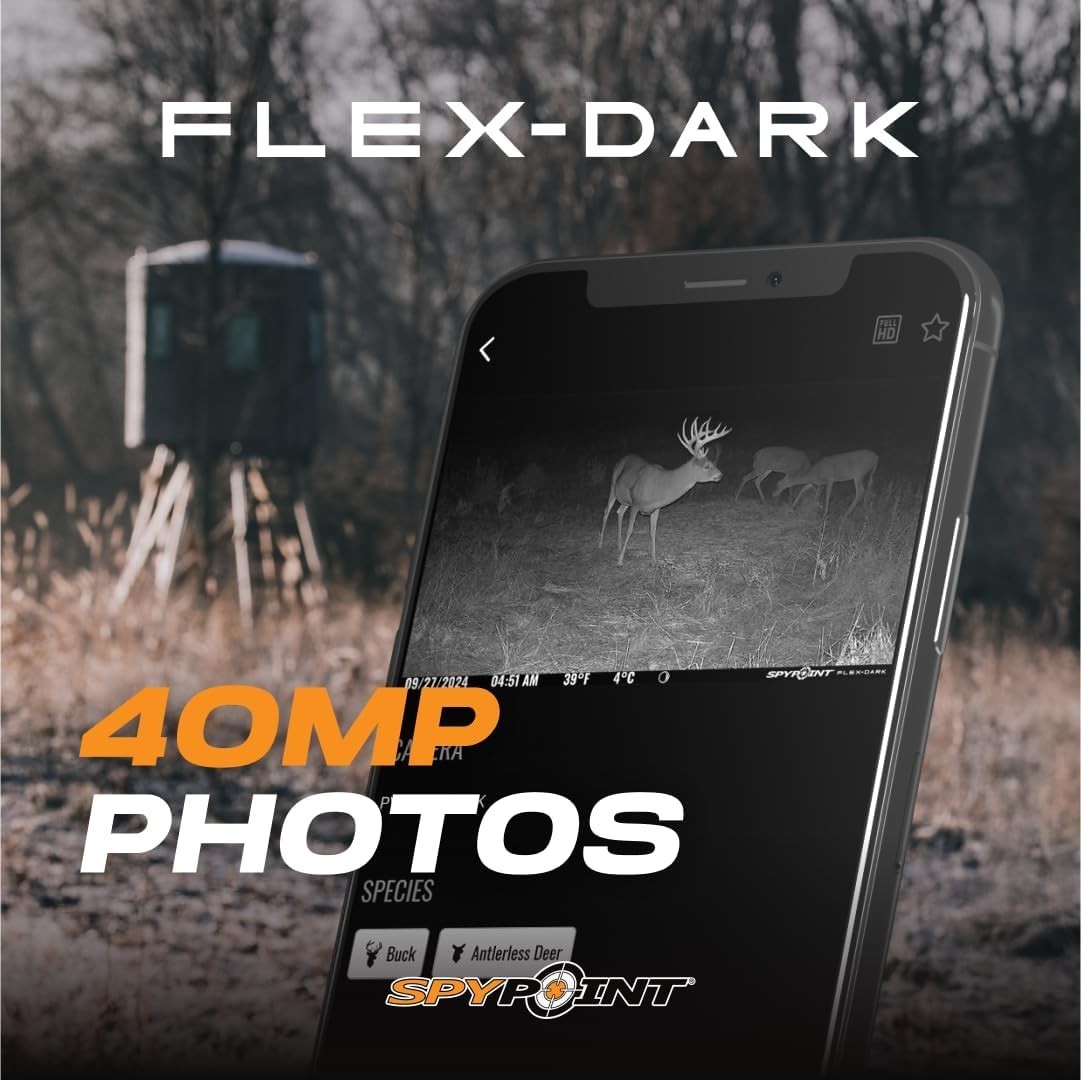 SPYPOINT Flex-Dark Cellular Trail Camera Twin Pack | 40MP No-Glow
