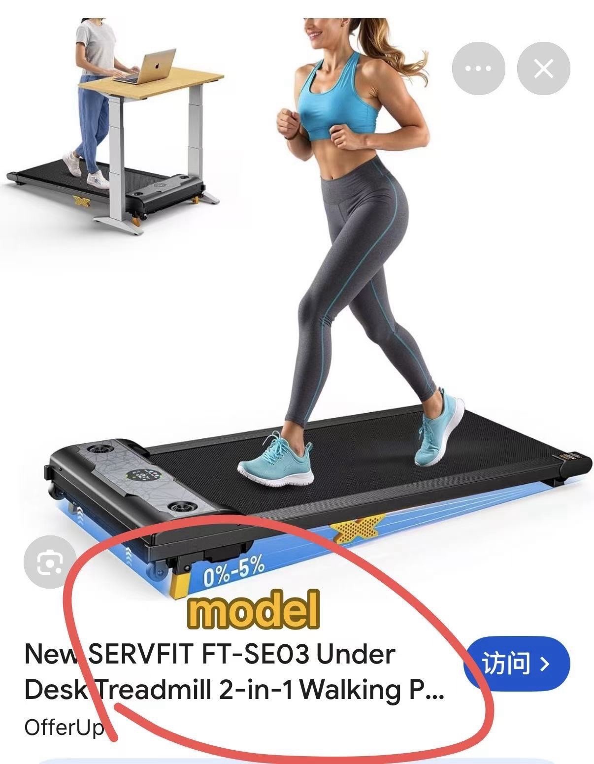 3-in-1 Walking Pad Treadmill with Incline 2.5HP Under Desk Portable Treadmill