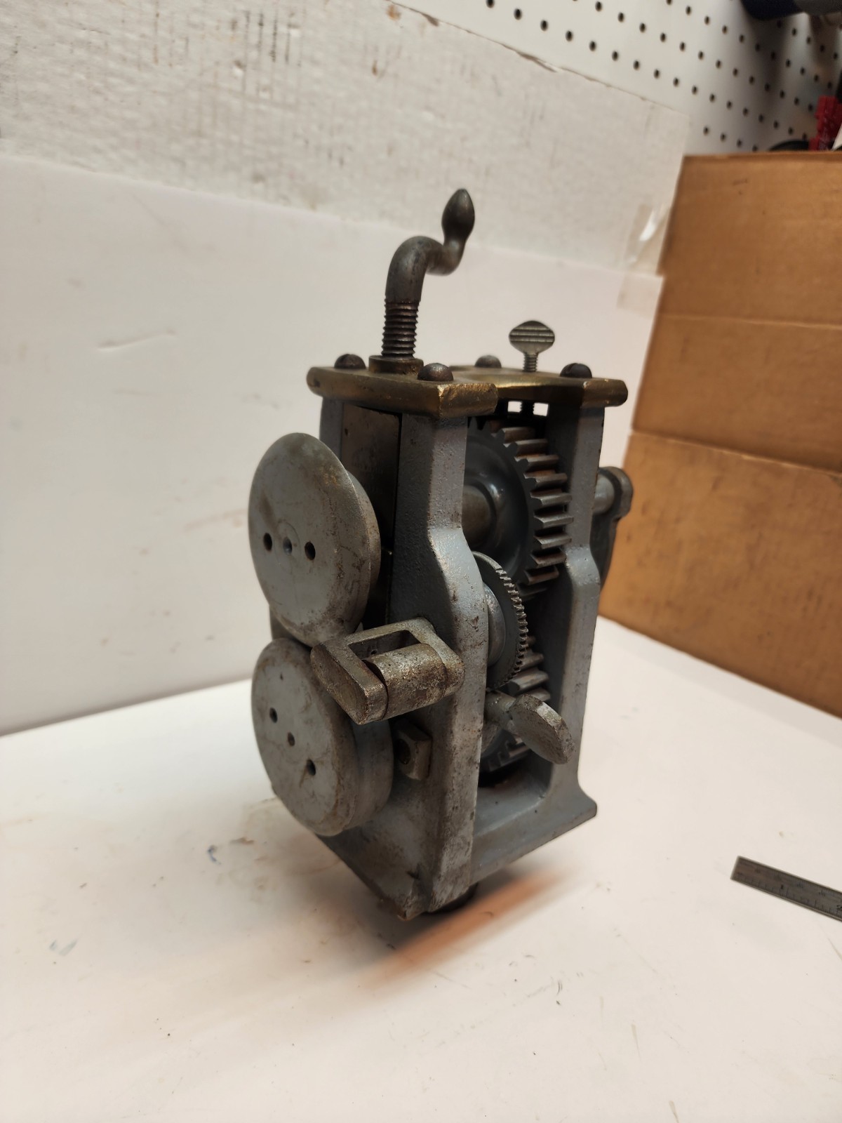 Roys & Wilcox Brass Top #6 turning Machine Sheet Metal Bead Roller Crimper Bead