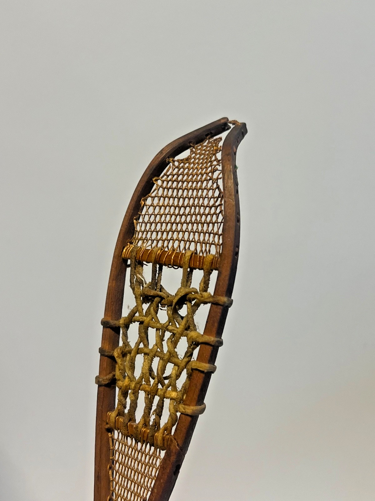 Antique Pair of Minature Native Athabaskan Weaved Snowshoes - DOLL SIZE; 1880's