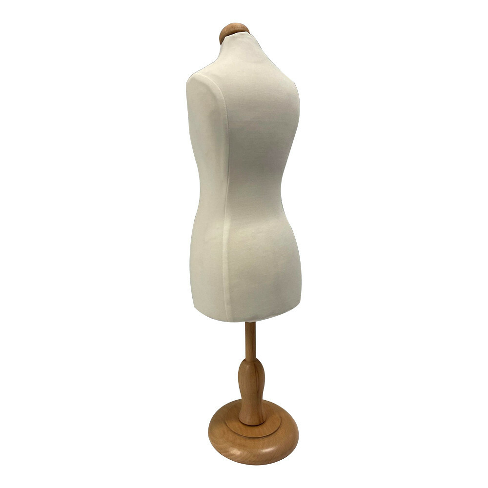 Interchangeable White Mini Jersey Female Dress Form Mannequin Jewelry Display