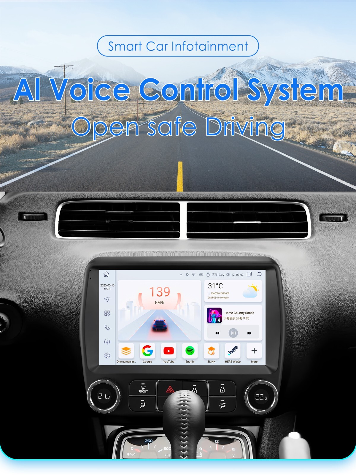 For Chevrolet Camaro 2010-2015 Android14 Radio Stereo FM Apple Carplay GPS Navi