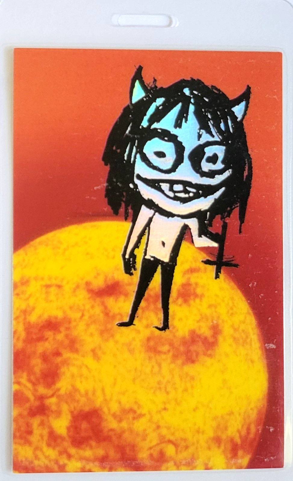 **** OZZY OSBOURNE **** - 1996 TOUR - LAMINATED BACKSTAGE PASS - REFLECTIVE FOIL