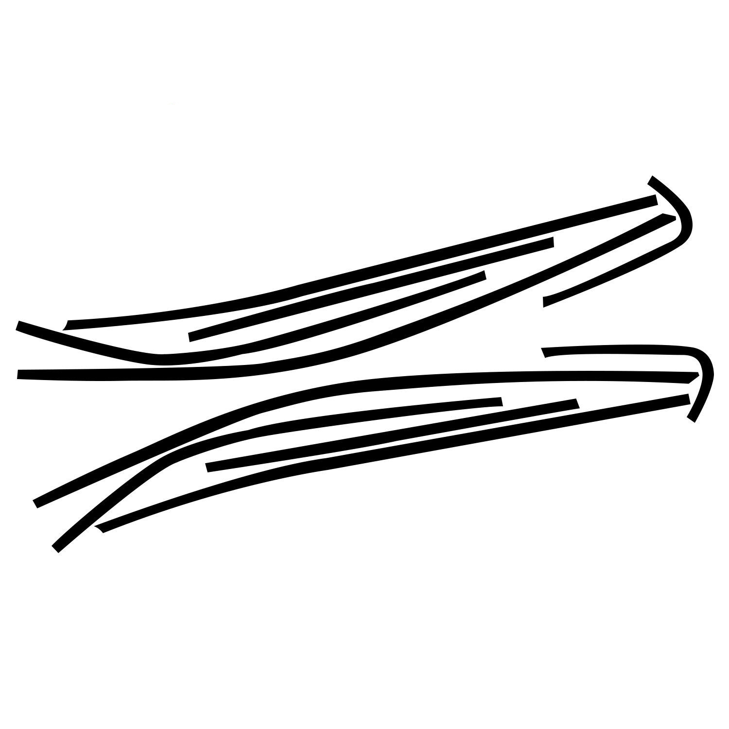 Chrome Delete Blackout Overlay for 2018-2024 Toyota Camry Window Trim