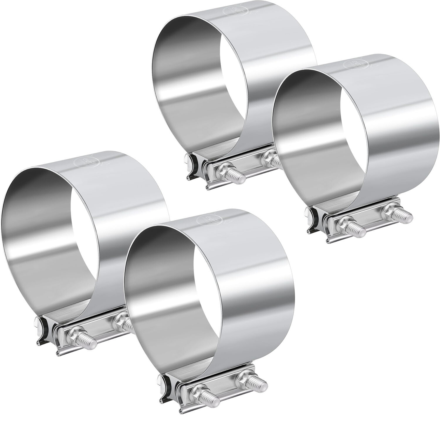 4Pack 5" inch Stainless Steel 304 Lap Joint Clamp Heavy Duty Exhaust Band Clamp