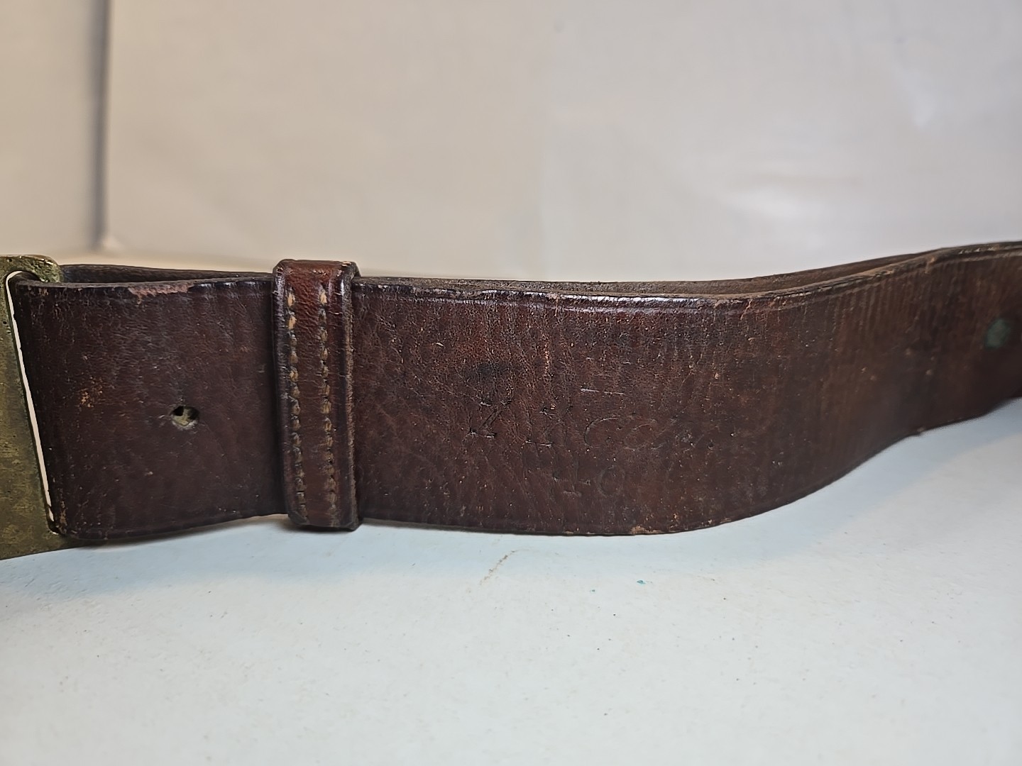 Indian Wars Army Model 1874 Leather Belt w/US Buckle-Rock Island Arsenal 11 Cav
