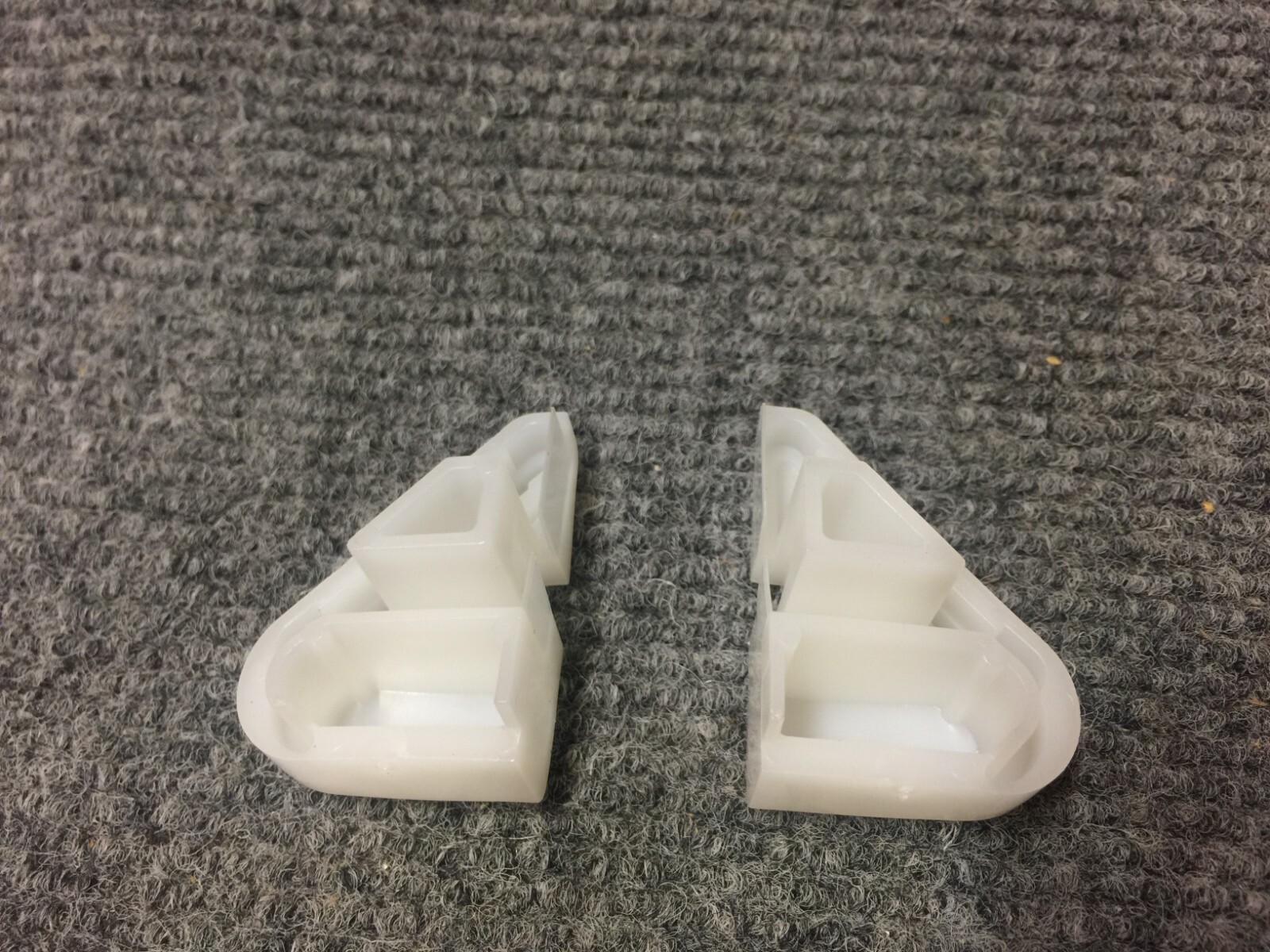 Vidmar Stanley Drawer Pull End Cap Covers Left Right Plastic Pair