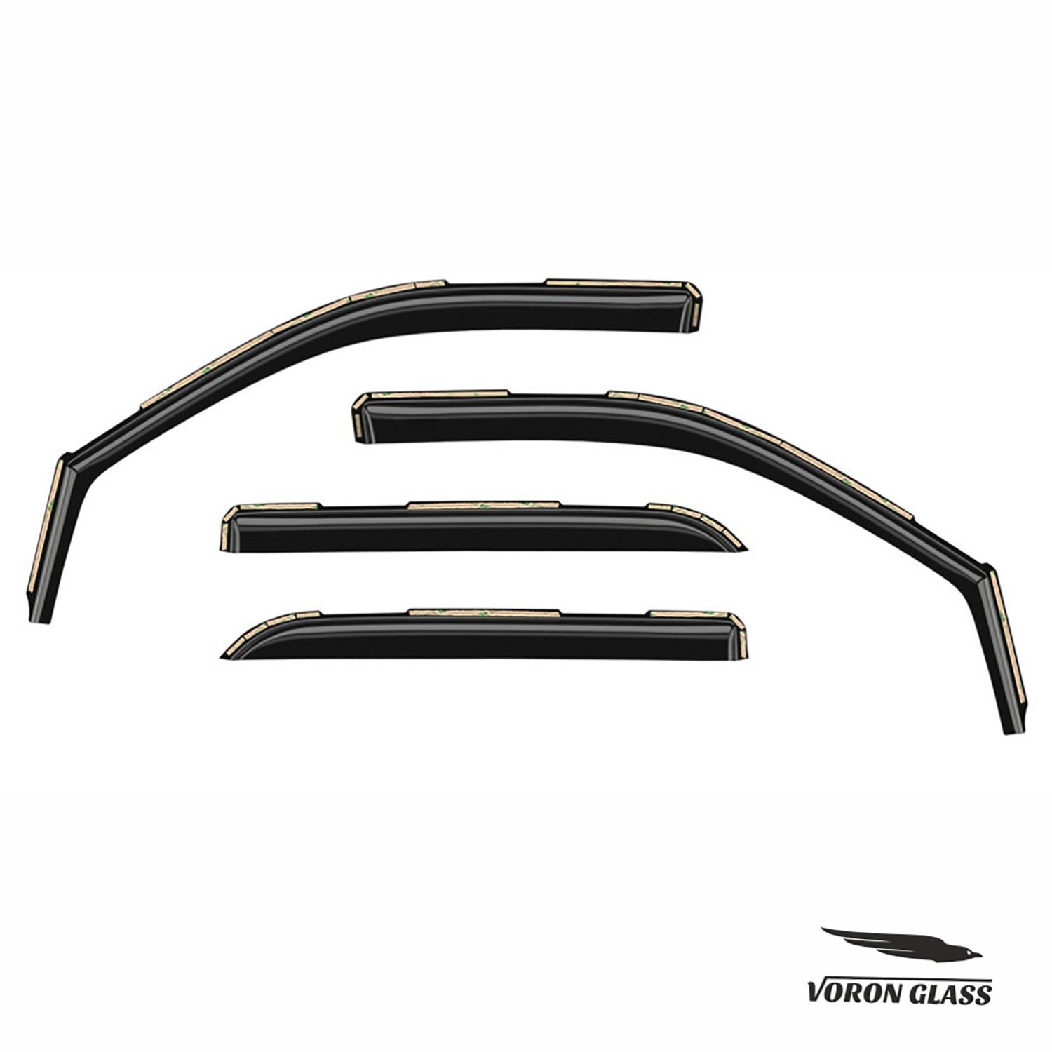 Rain Guards Vent Visors Shade for 2011-2024 Dodge Ram 2500/3500 Crew Cab