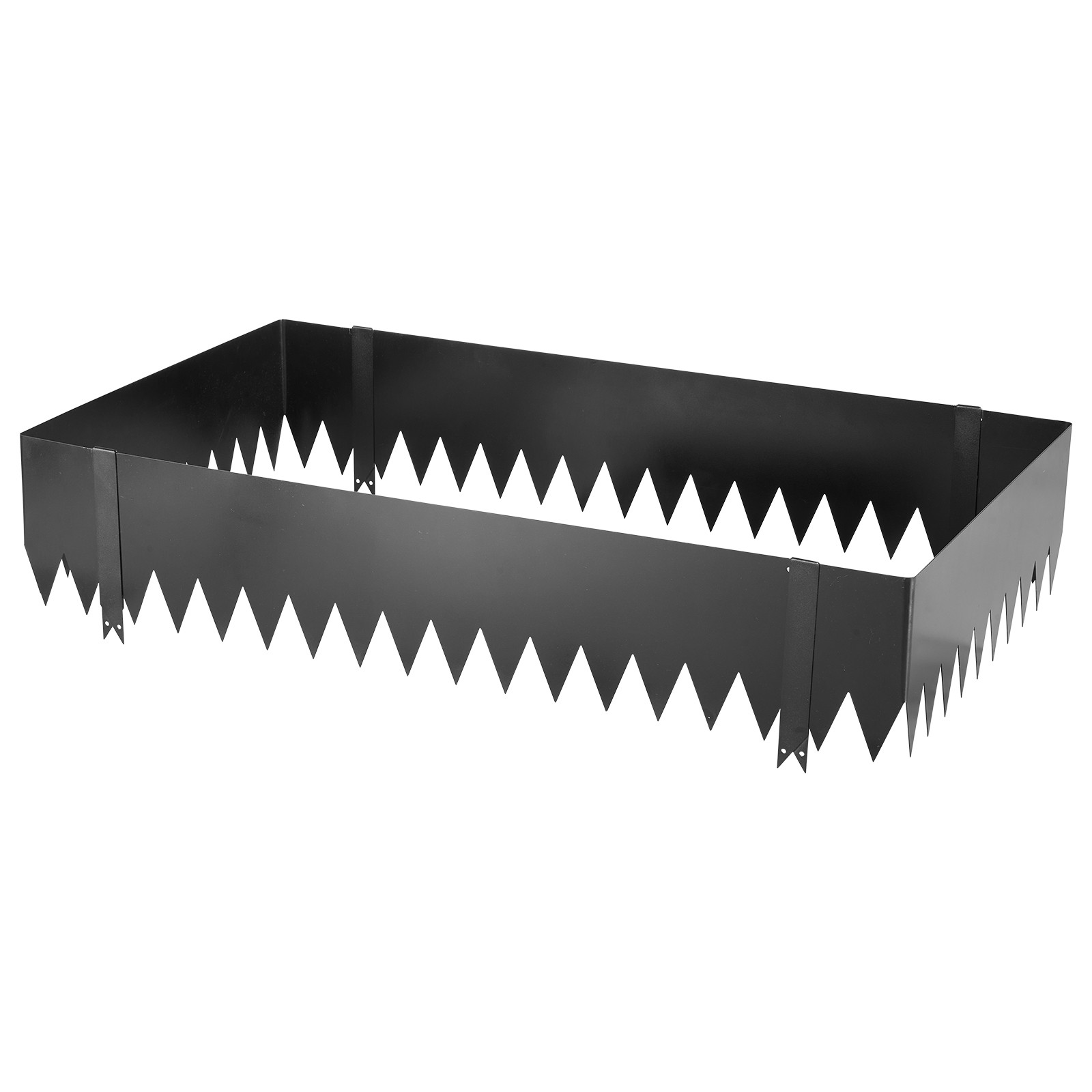 Uimoso Galvanized Steel Landscape Edging 40 x10 in Metal Garden Border, Set of 6