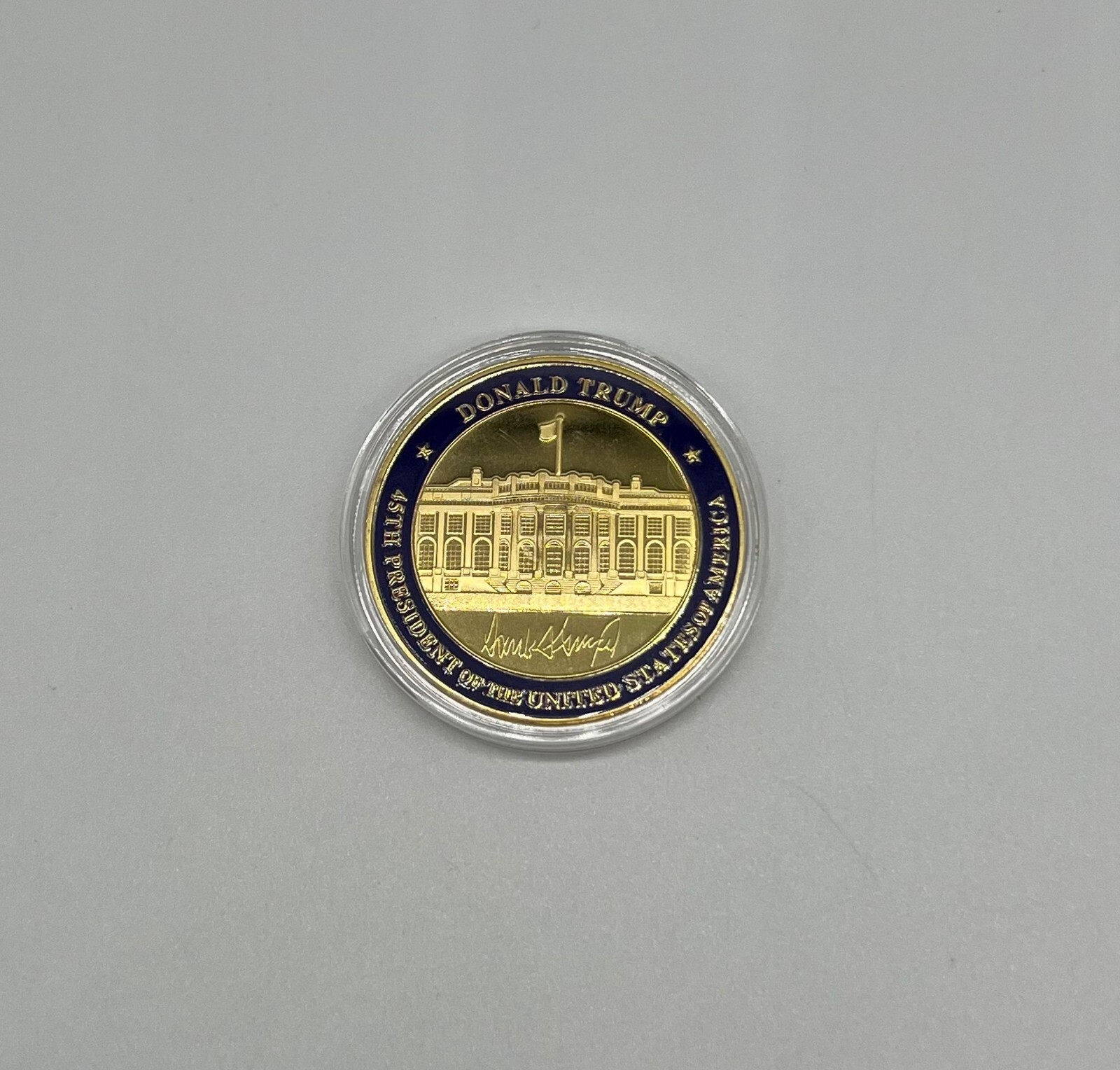 Donald Trump Seal of The President Coin Gold Plated Collectible