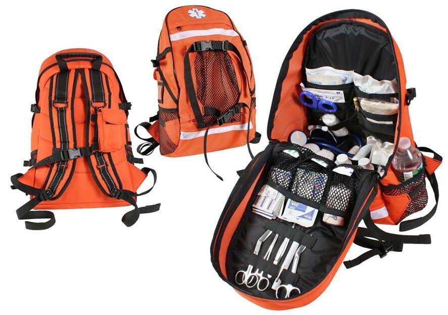 Rothco Orange First Aid/EMT/EMS Trauma Backpack Medical Equipment Bag New w/Tag