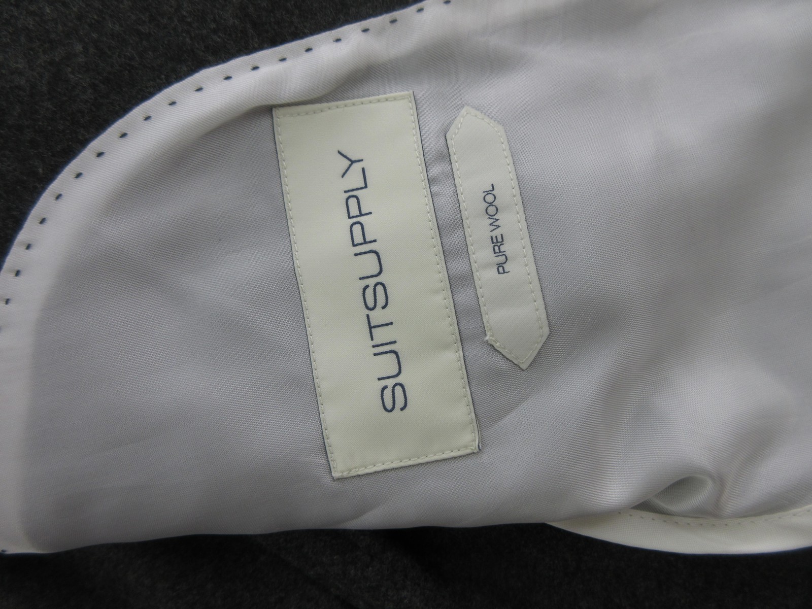 Suitsupply Blazer Mens 40 Gray Wool Flannel Sport Coat Vitale Barberis Canonico