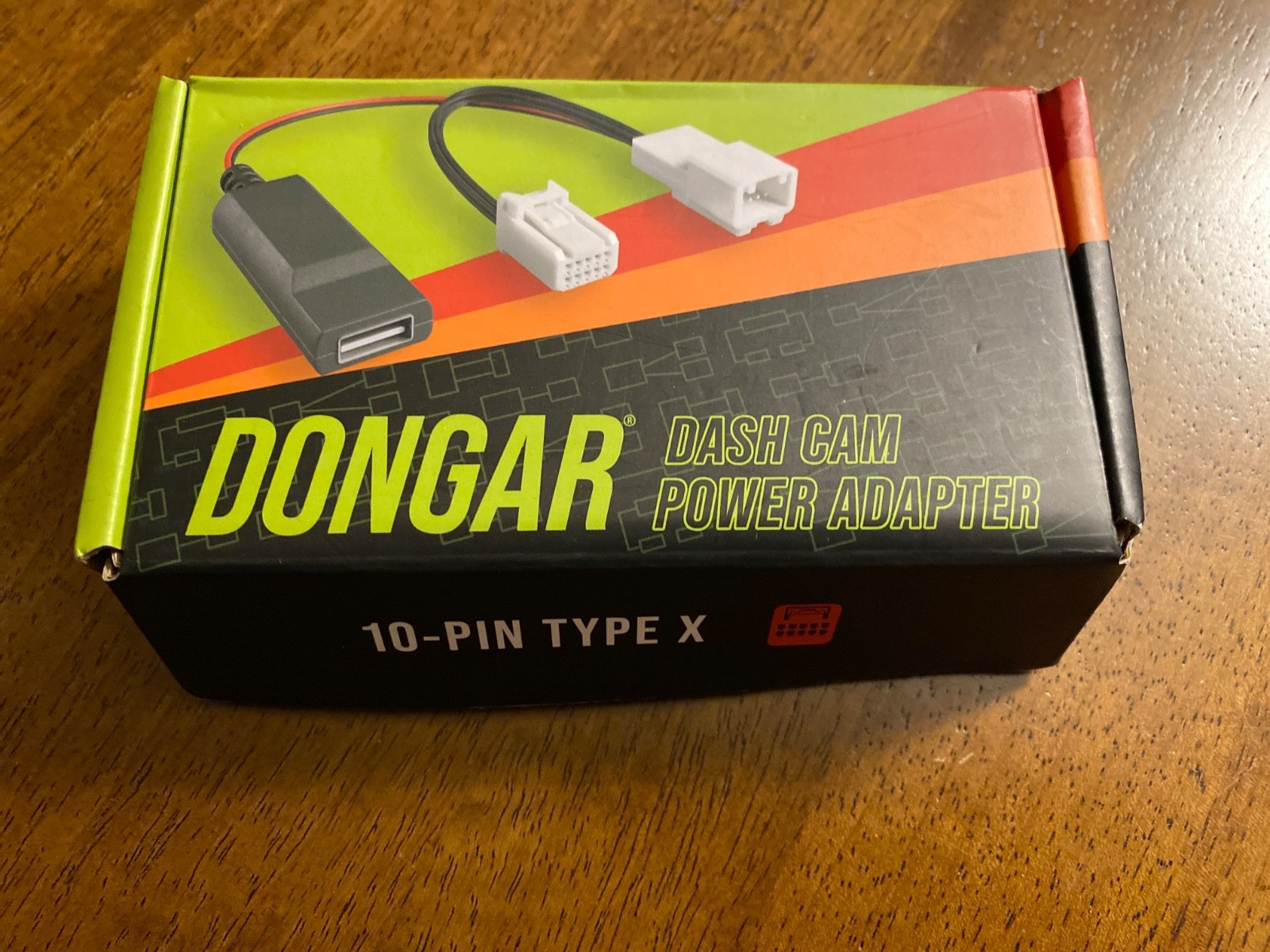 Dongar Dashcam Power Adapter (10-Pin Type X) New Open Box