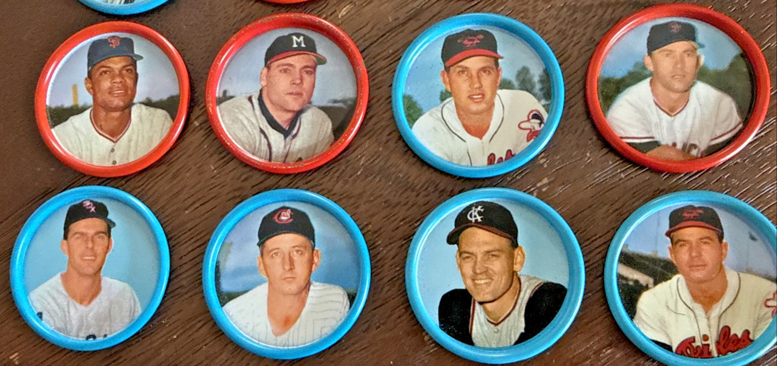 1962/1963 Salada Tea Junkett Baseball Coins Lot 32 Kaline Aaron Robinson Wilhelm