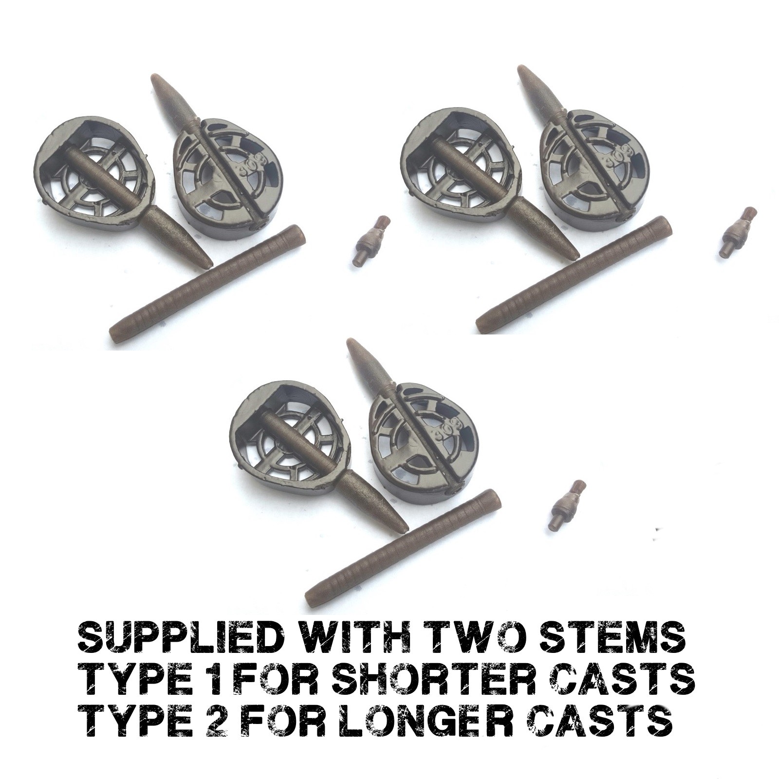 6 qty Preston Innovations style Banjo Swim Feeder In Line 30g Flat Method Feeder