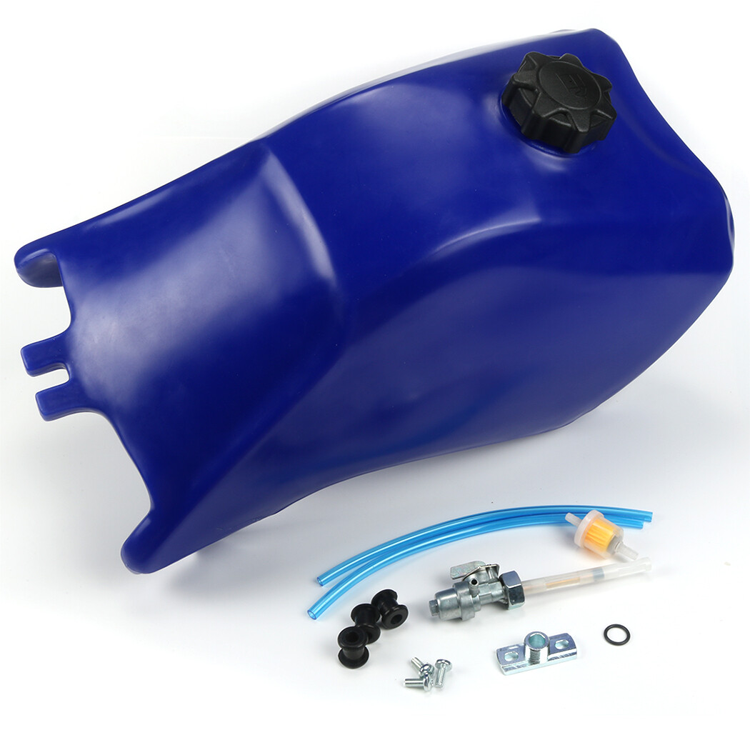 Honda TRX300 TRX 300 93-2000 plastic gas fuel tank fourtrax Blue with petcock