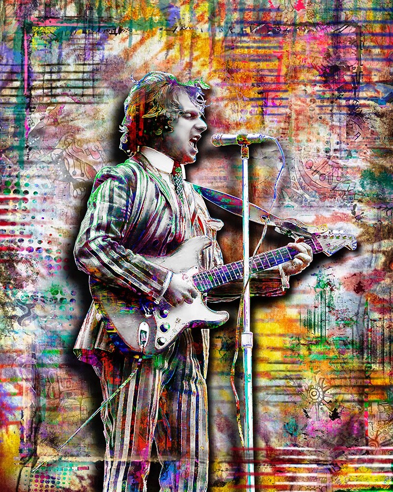 Van Morrison Poster, Van Morrison Tribute Pop Art Fine Art Free Shipping US