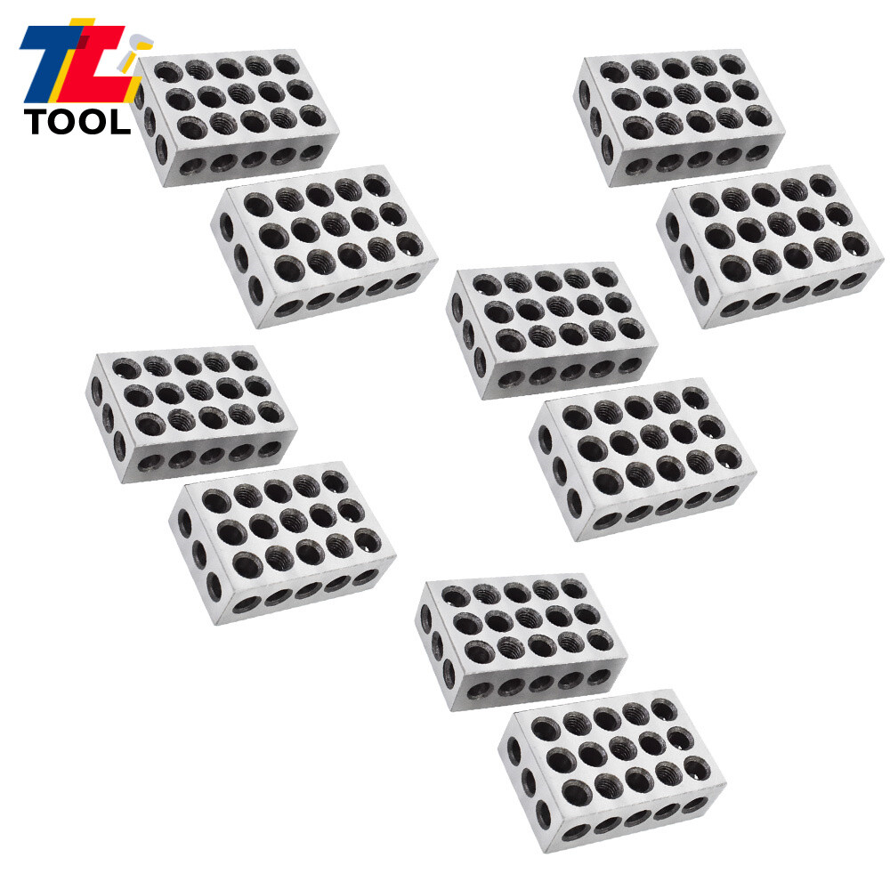 5 MATCHED PAIRS ULTRA PRECISION 1-2-3 BLOCKS .0001" MACHINIST 123 23 HOLES