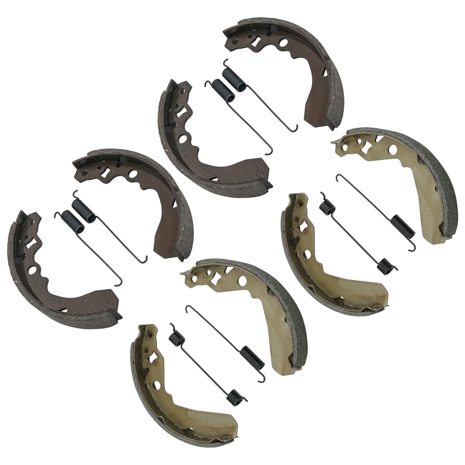 Caltric Rear And Front Brake Shoes For Kawasaki Mule SX KAF400 2017-2023