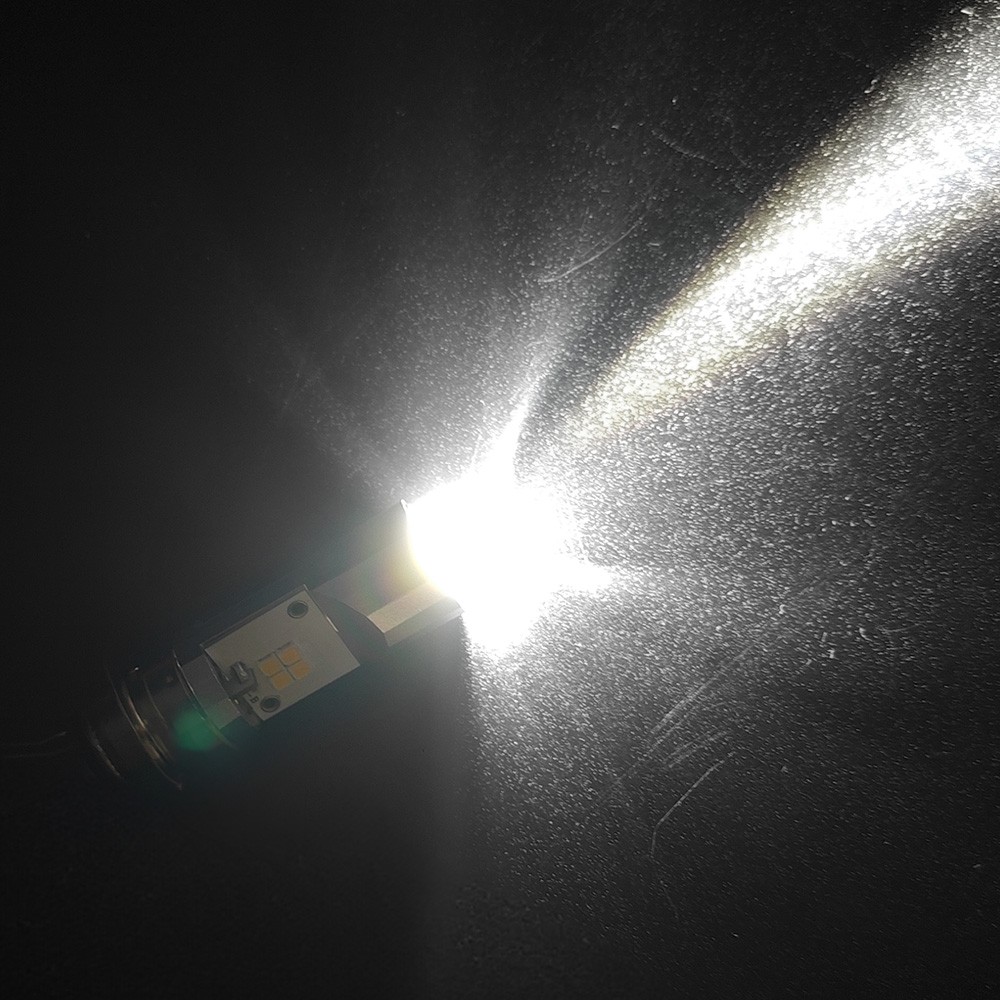 P15D H6M LED Motorcycle Bulbs High Low Beam Amber/White For Yamaha Blaster 200