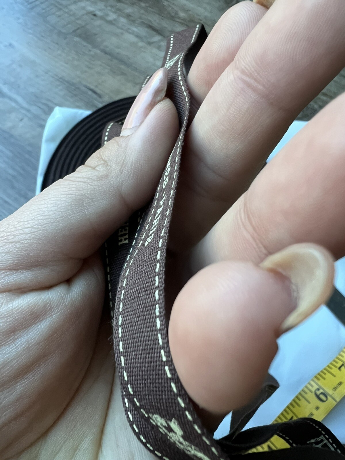 Hermes ribbon sold by the bundle 3 yards (108in) cut by one piece only