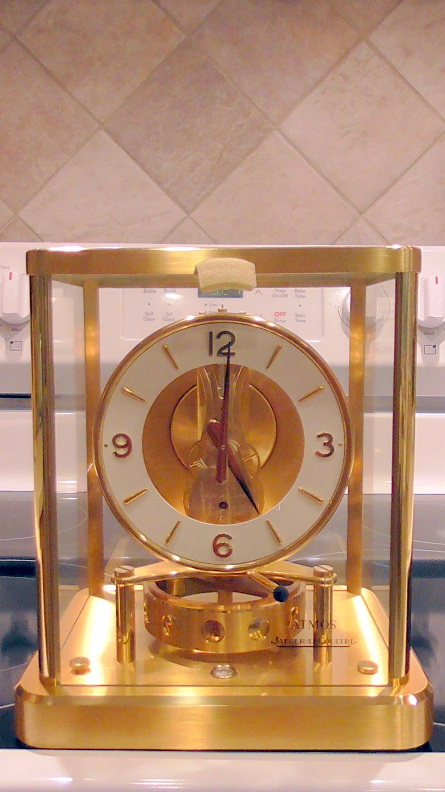 Jaeger LeCoultre 13-Jewel Movement 540 Swiss Mantel Clock  Serial Number #649219