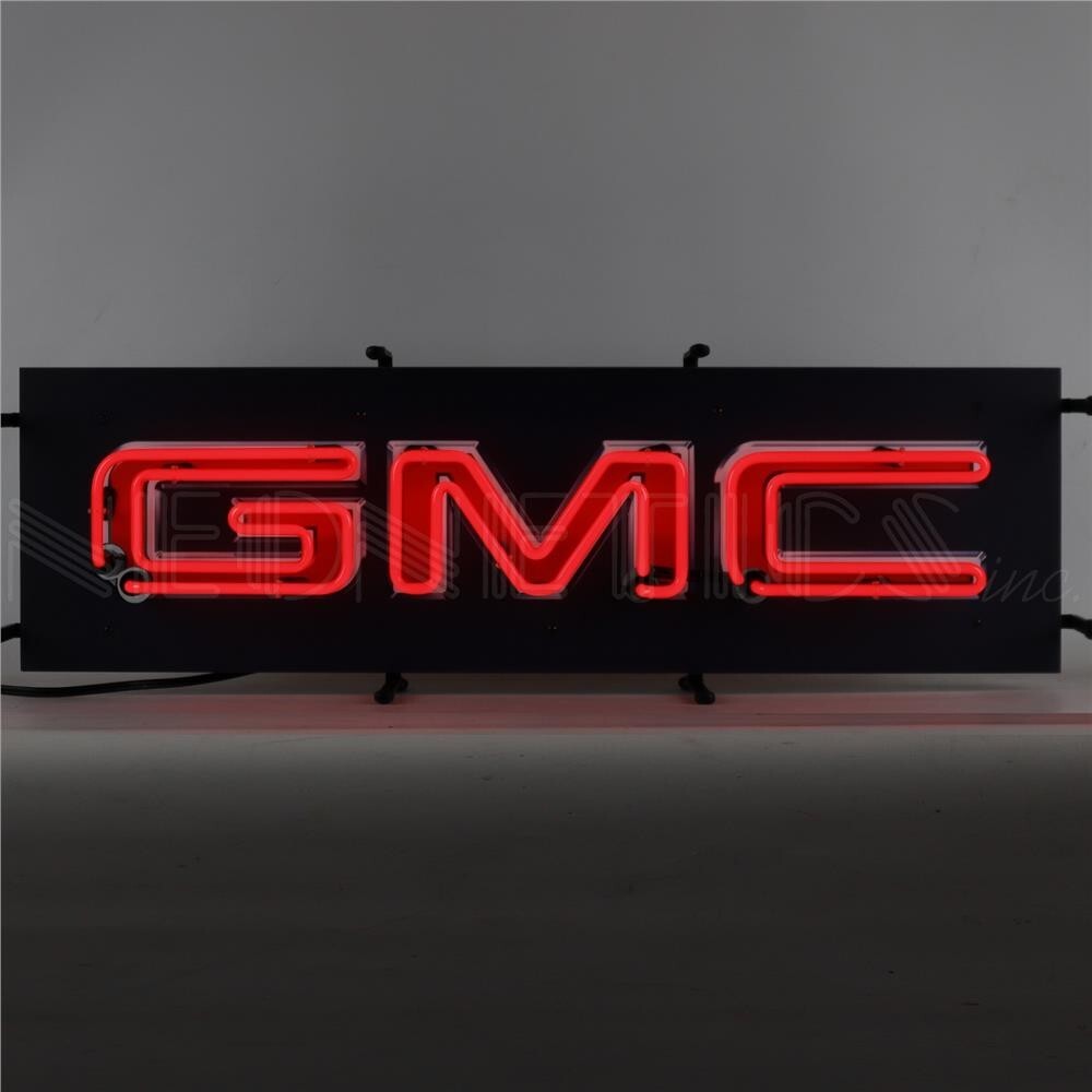 GMC Trucks Wall Mount Colorful Junior Red Neon Sign Neonetics 29" X 9" 5SMGMC