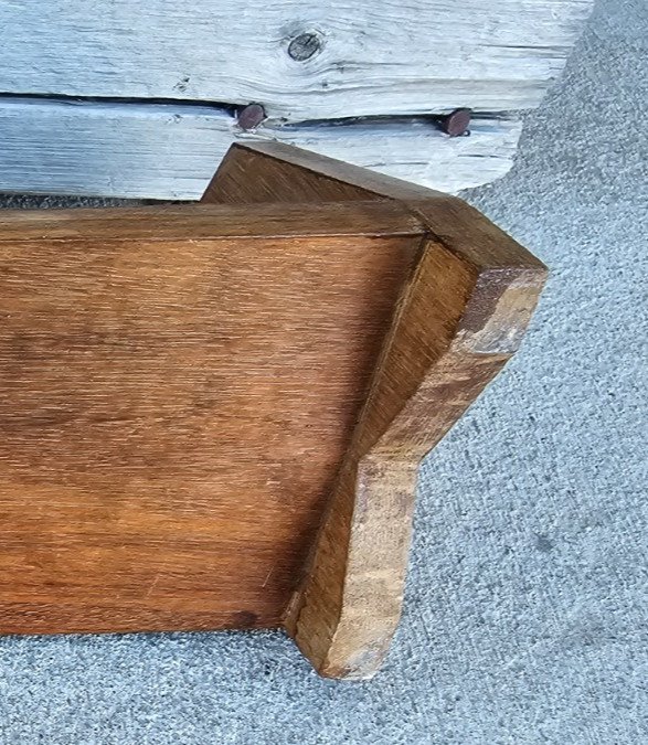 Vintage Wooden Bookshelf Recipe Countertop Book Shelf Arts & Crafts Danish MCM