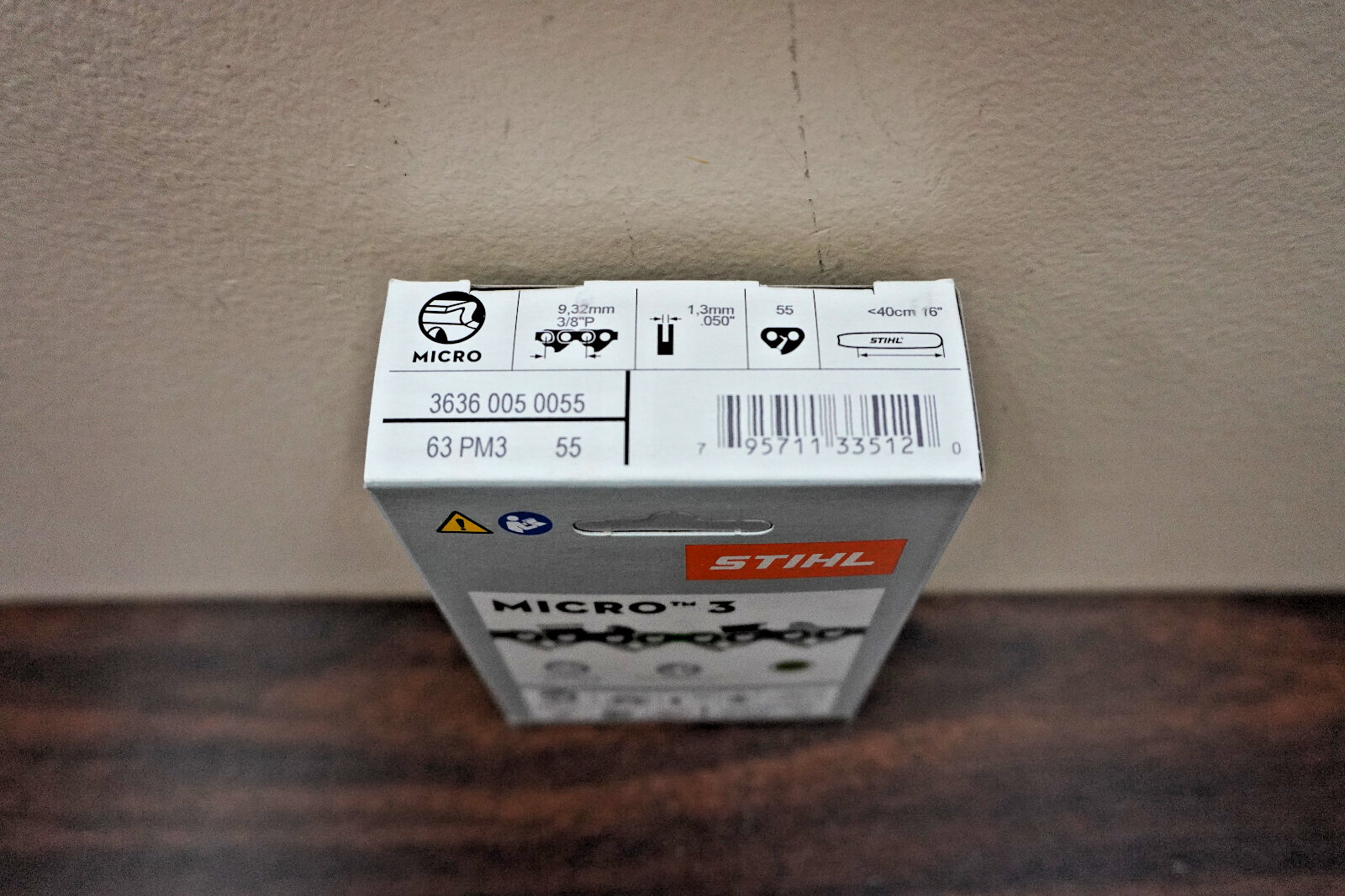 STIHL CHAIN 16 IN , 3636 005 0055 LOW KICKBACK SAW 63 PM3 55 MICRO 3 OEM, SEALED