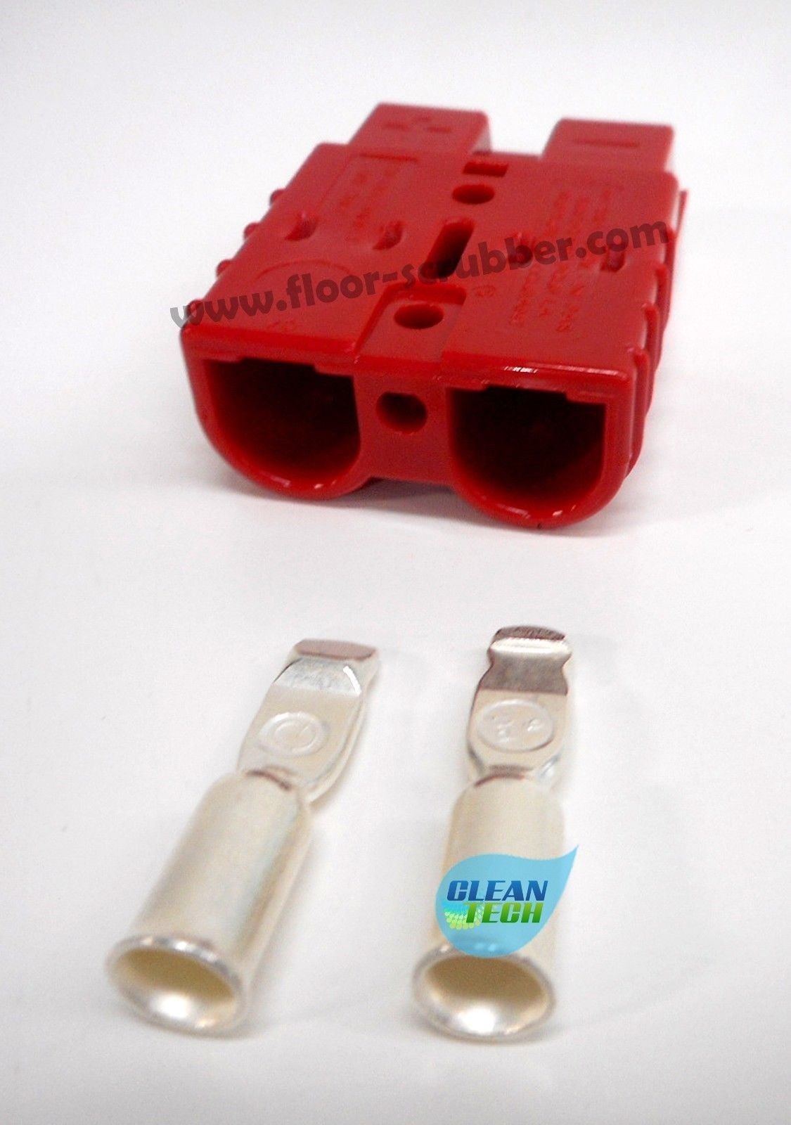 Red Charger Plug Connector 50 amp, with 6Ga contacts Tennant Nobles 605387