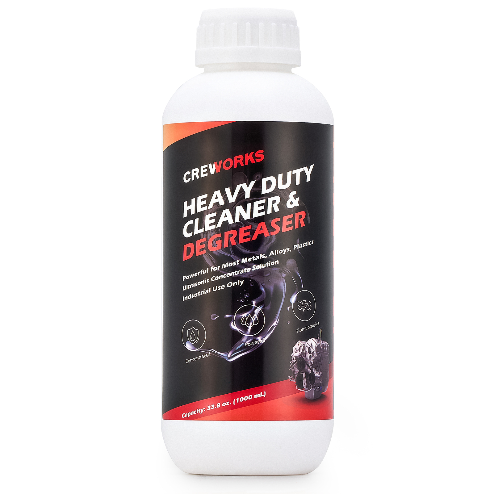 CREWORKS Ultrasonic Carburetor Cleaner Solution Concentrate for Sonic Cleaners