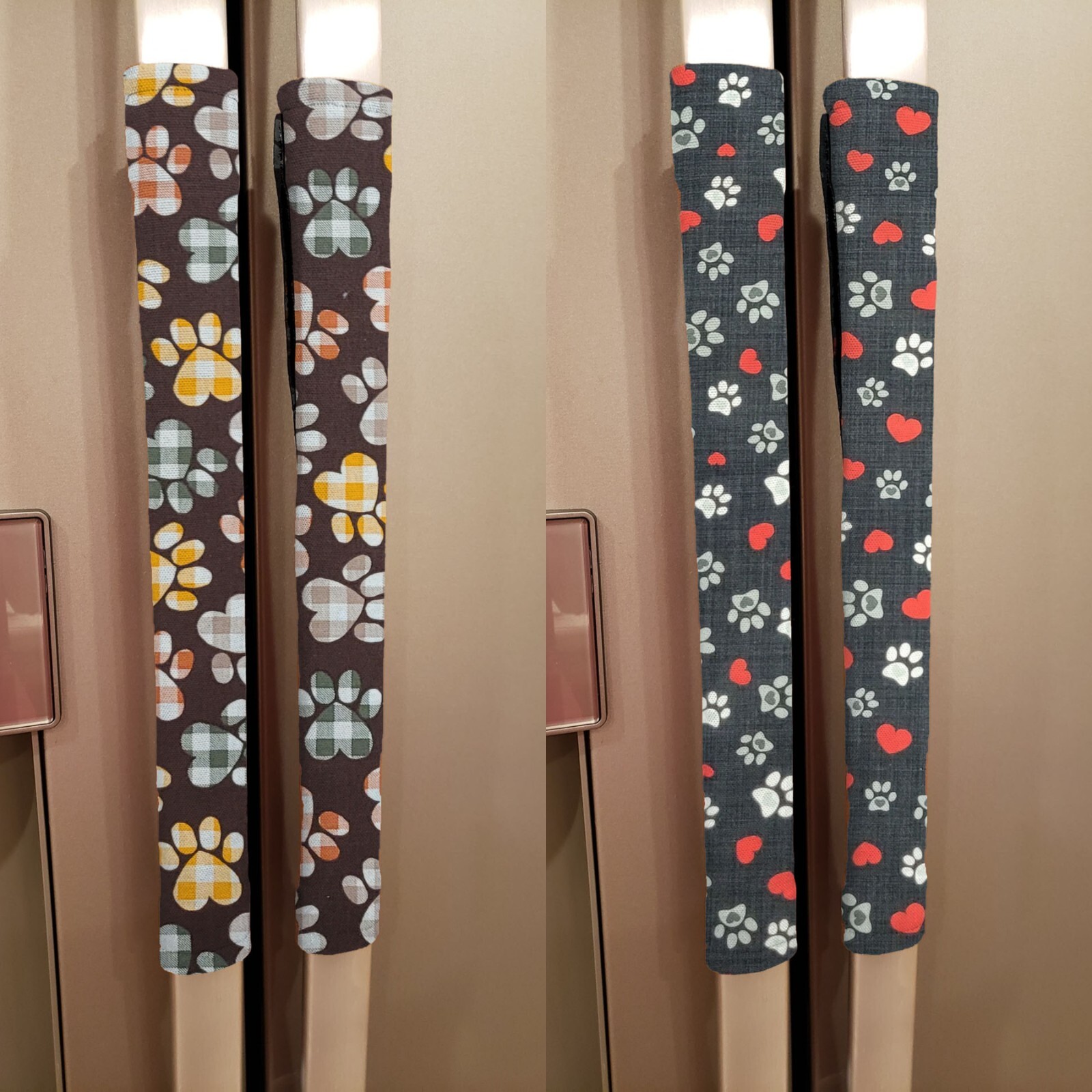 Puppy Love Dog Paws Refrigerator Oven Dishwasher Handle Covers (2 Colors)