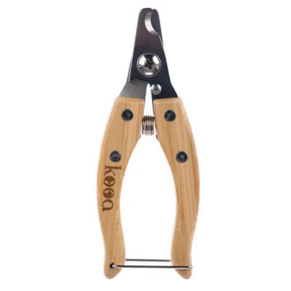 Kooa Bamboo Dog & Cat Nail Scissors, Small – Eco-Friendly Stainless Steel