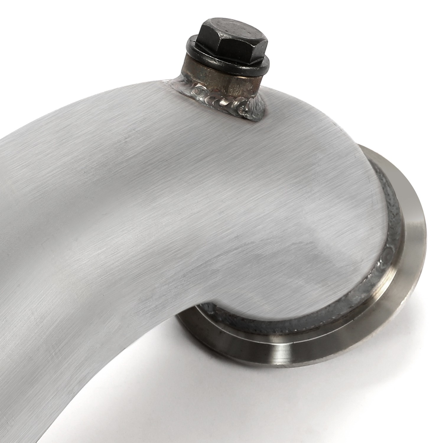 3" V-Band Adapter Down Pipe 90 Degree For Turbo HY35 HE351 409 Stainless Steel