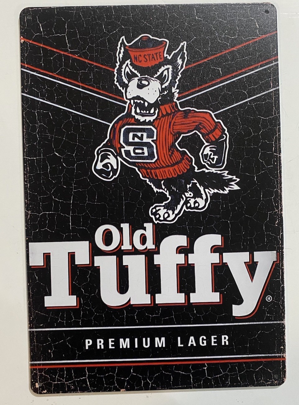New Belgium Brewing NC State Wolfpack - Sign - Old Tuffy - North Carolina