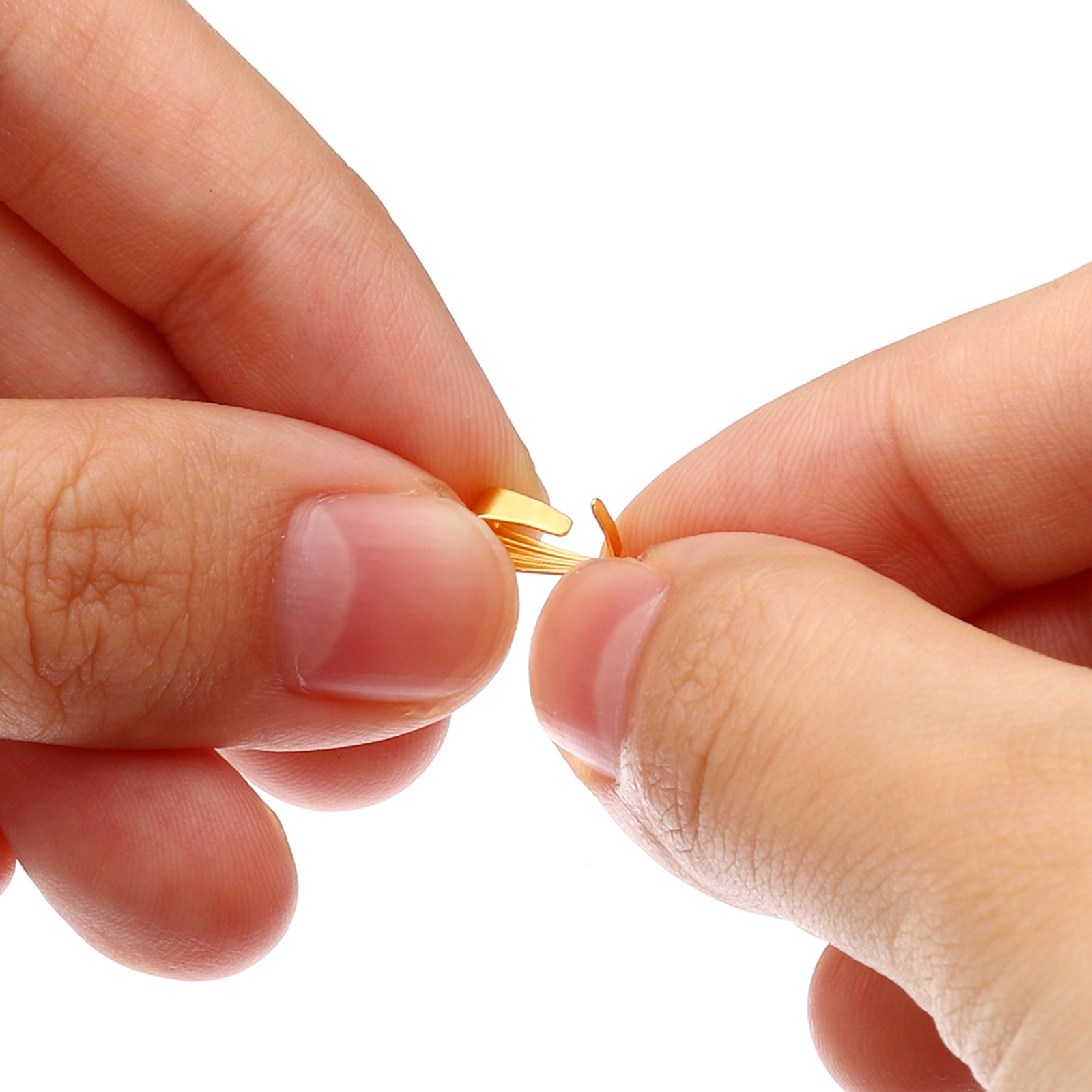 100Pcs 8.5x3.5mm Snap Bail Hook Pinch Pendant Clasp Connectors Gold