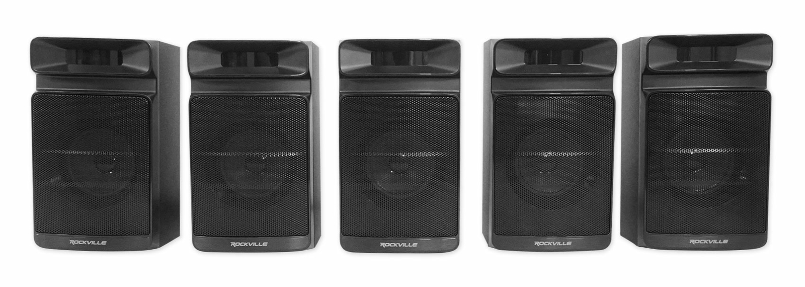 Rockville Home Theater/Karaoke Machine System w/5.25" Sub+(2) Wireless VHF Mics