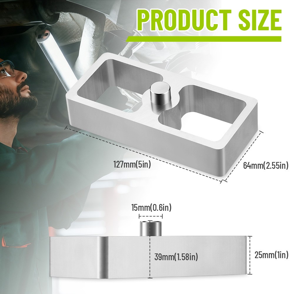 1" Inch Universal Aluminum Extruded Leaf Spring Lowering Block Kit 2PCS