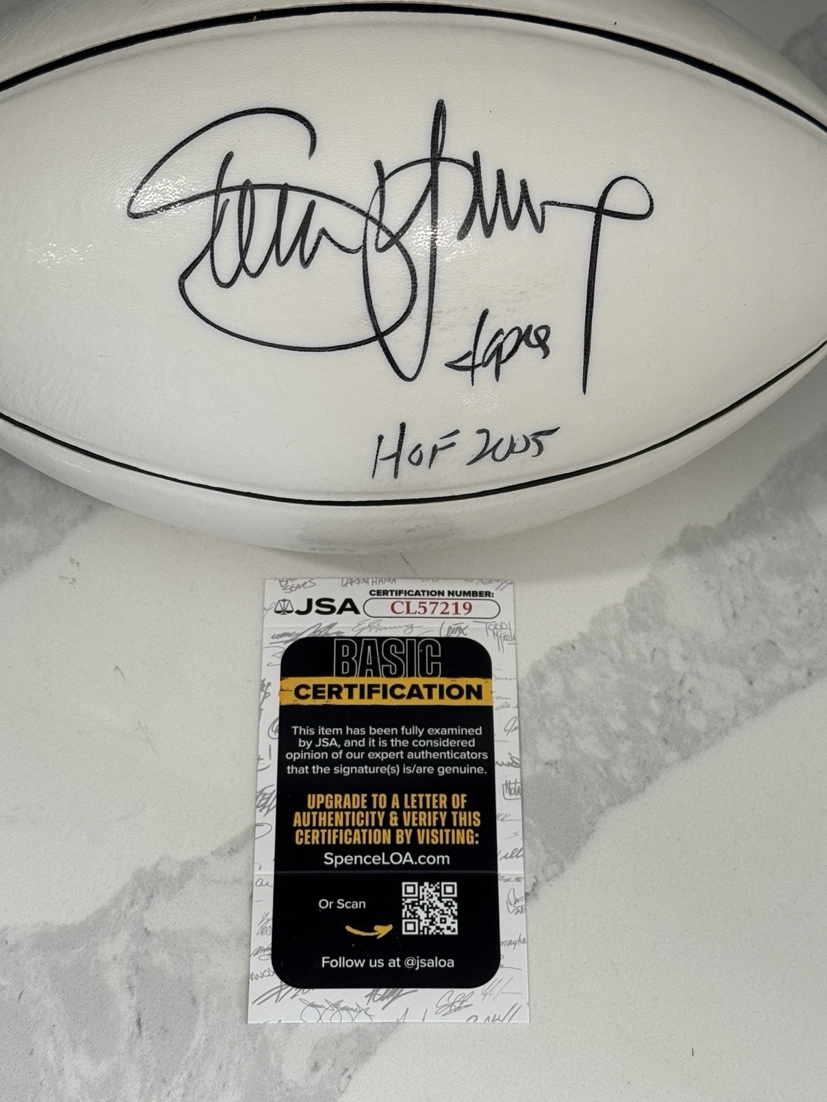 Steve Young Signed Autographed BYU Brigham Young Cougars 49ers Football JSA COA