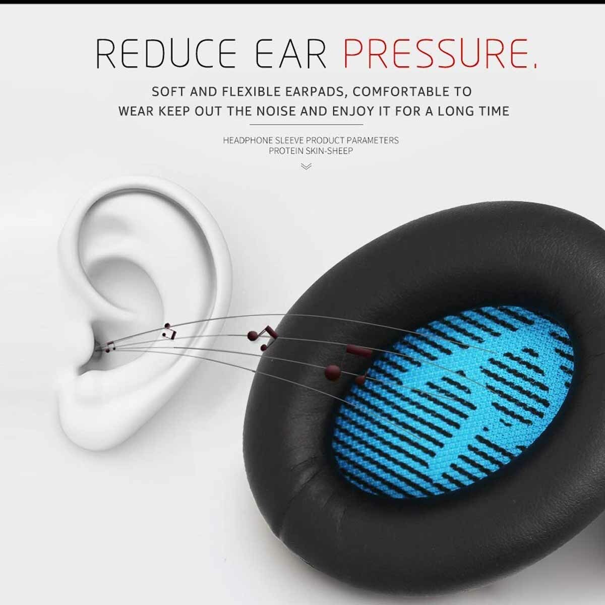 Replacement Ear Pads for Boss QuietComfort QC 2 15 25 35 Ear Cushion for QC2