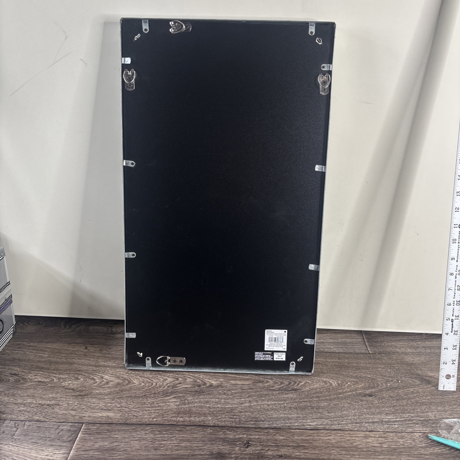 Rectangular Chalk Board with Galvanized Metal Frame,13x23in Blank And Silver