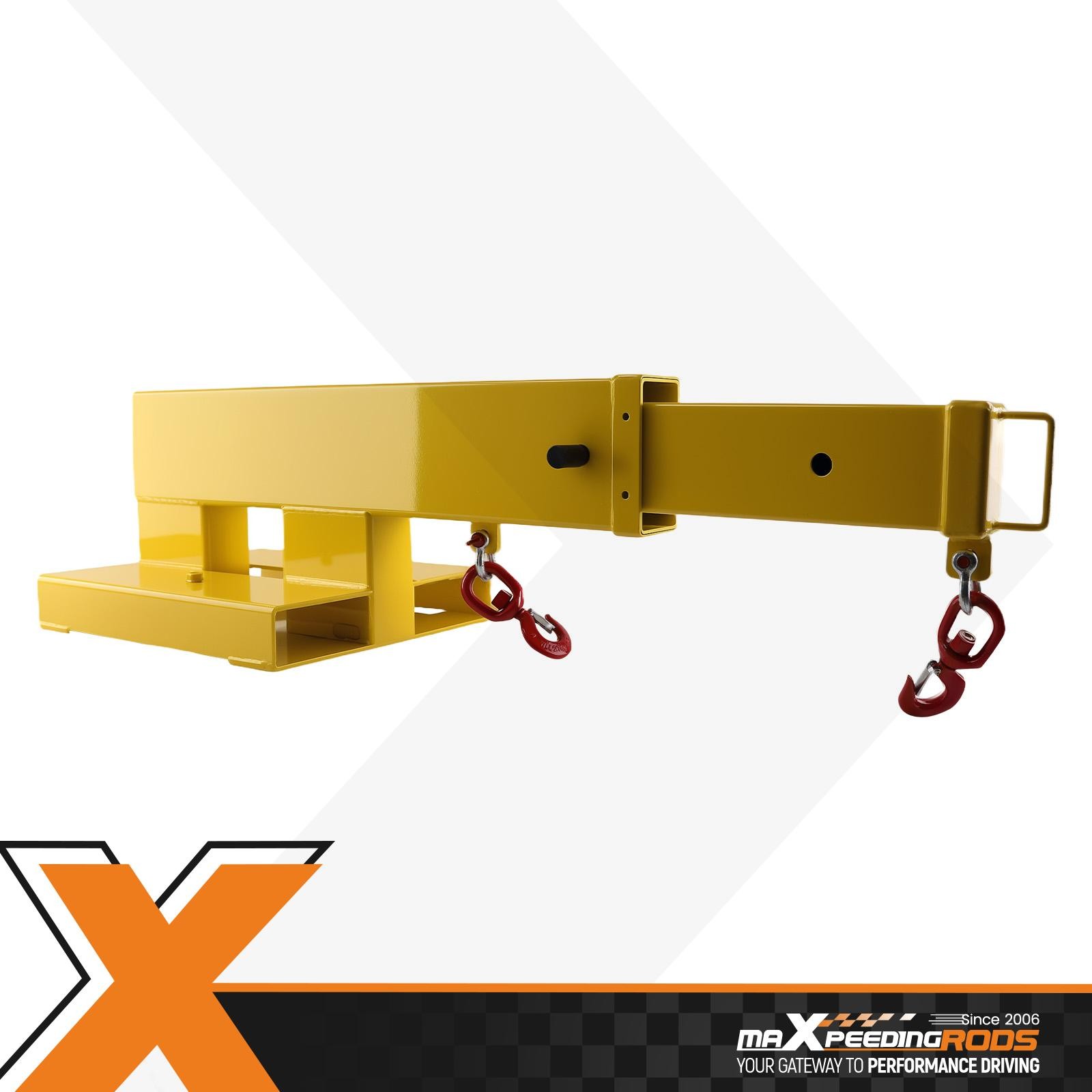 Forklift Crane Attachment 5500lbs, Telescoping Jib Boom for Skid Steers